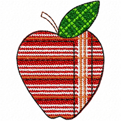Apple Embroidery Design 11
